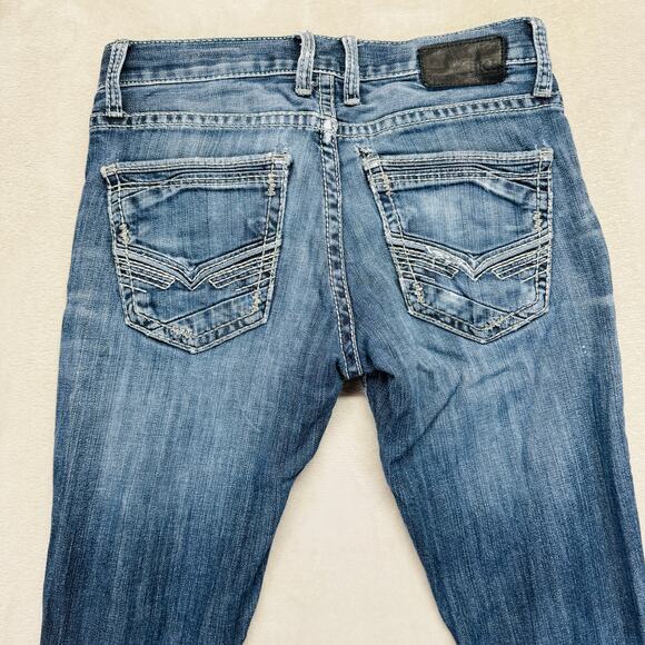 BKE Jeans Men 30L (30x31) Jake Straight Leg Medium Wash Preppy Y2K Stretch Denim - Picture 9 of 15